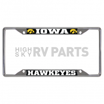 Fan Mat License Plate Frame - University Of Lowa Logo Metal - 14904