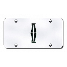 Automotive Gold License Plate - Lincoln Logo Stainless Steel - LINVBCC