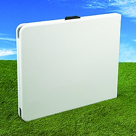 Faulkner Folding Table White Plastic - 69864