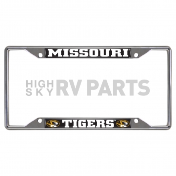 Fan Mat License Plate Frame - University Of Missouri Logo Metal - 14916