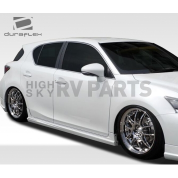 Extreme Dimensions Side Skirt - Primered Fiberglass Reinforced Plastic Black Set of 2 - 108427-1
