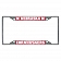 Fan Mat License Plate Frame - University Of Nebraska Logo Metal - 14919