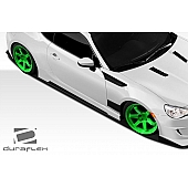 Extreme Dimensions Side Skirt - Primered Fiberglass Reinforced Plastic Black Set of 2 - 108358