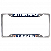 Fan Mat License Plate Frame - University Of Auburn Logo Metal - 14787