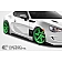 Extreme Dimensions Side Skirt - Gloss Fiberglass/ Carbon Fiber Black Set of 2 - 108359