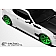 Extreme Dimensions Side Skirt - Gloss Fiberglass/ Carbon Fiber Black Set of 2 - 108359