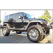 Fab Fours Rocker Panel Guard - Silver Flat Bare Steel - JK07G1250B