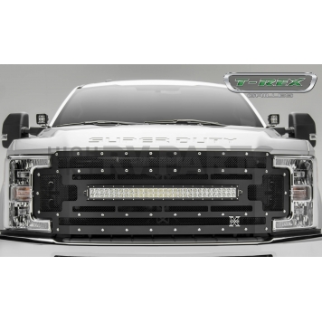T-Rex Truck Products Grille Insert - Mesh Rectangular Black Powder Coated Steel - 6315471