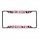 Fan Mat License Plate Frame - University Of Alabama Logo Metal - 14805
