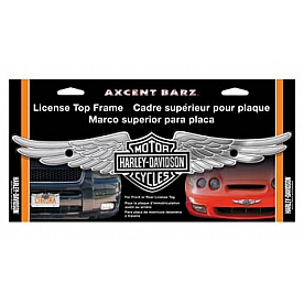 Chroma Graphics License Plate - Harley Davidson Logo With Wings  - 1100