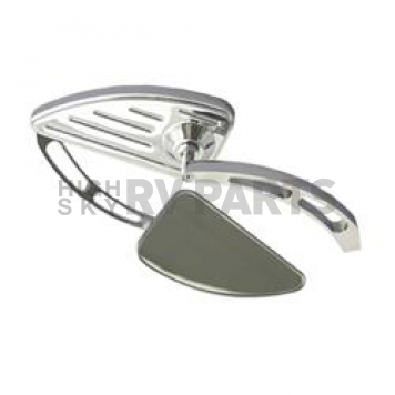CIPA USA Exterior Mirror Quarter Moon  Silver Set Of 2 - 01929