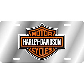 Chroma Graphics License Plate - Harley Davidson Logo Acrylic - 1901