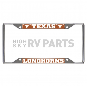 Fan Mat License Plate Frame - University Of Texas Logo Metal - 14826