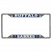 Fan Mat License Plate Frame - NHL Buffalo Sabres Logo Metal - 14844