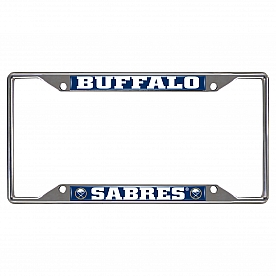 Fan Mat License Plate Frame - NHL Buffalo Sabres Logo Metal - 14844