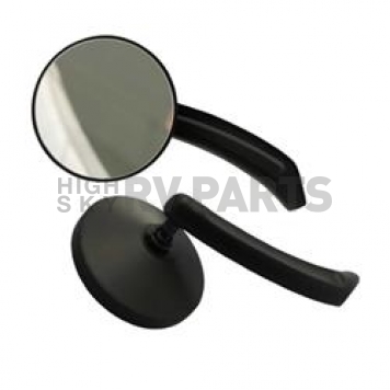 CIPA USA Exterior Mirror Round  Black Set Of 2 - 01931