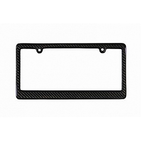 Seibon Carbon License Plate Frame - Gloss Carbon Fiber - 6094
