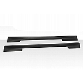 Extreme Dimensions Side Skirt - Primered Fiberglass Reinforced Plastic Black Set of 2 - 108218