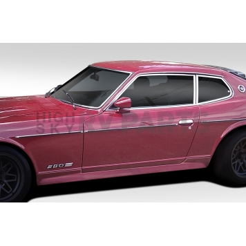 Extreme Dimensions Side Skirt - Primered Fiberglass Reinforced Plastic Black Set of 2 - 108218-5