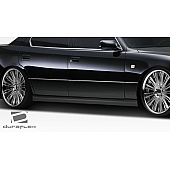 Extreme Dimensions Side Skirt - Primered Fiberglass Reinforced Plastic Black Set of 2 - 108107