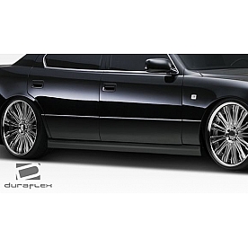 Extreme Dimensions Side Skirt - Primered Fiberglass Reinforced Plastic Black Set of 2 - 108107