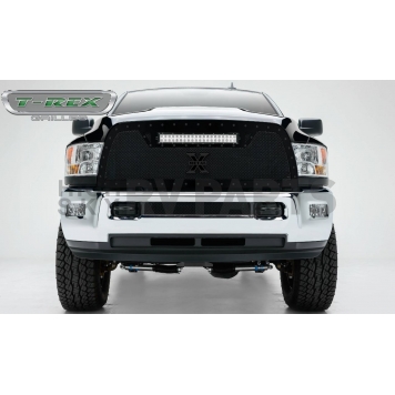 T-Rex Truck Products Grille Insert - Mesh Trapezoid Black Powder Coated Steel - 6314531BR