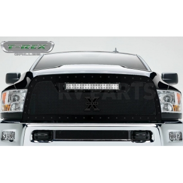 T-Rex Truck Products Grille Insert - Mesh Trapezoid Black Powder Coated Steel - 6314531BR-1