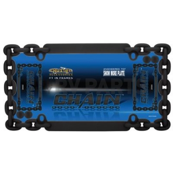 Cruiser License Plate Frame - Chain Link Flat Black - 20500