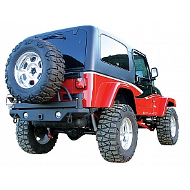 Rampage Bumper 1-Piece Design Recovery Steel Black - 88605