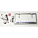 American Car Craft License Plate Frame - Stingray Lettering Stainless Steel - 052032BLK