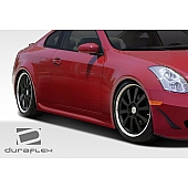 Extreme Dimensions Side Skirt - Primered Fiberglass Reinforced Plastic Black Set of 2 - 108073