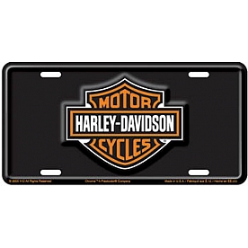 Chroma Graphics License Plate - Harley Davidson Logo Aluminum - 1846