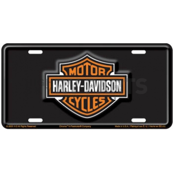 Chroma Graphics License Plate - Harley Davidson Logo Aluminum - 1846