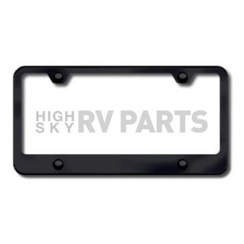Automotive Gold License Plate Frame - Black Stainless Steel - LF464B