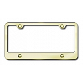 Automotive Gold License Plate Frame - Gold Stainless Steel - LF464G