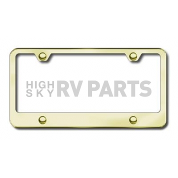 Automotive Gold License Plate Frame - Gold Stainless Steel - LF464G