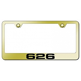 Automotive Gold License Plate Frame - Gold Stainless Steel - LF626EG
