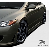 Extreme Dimensions Side Skirt - Primered Fiberglass Reinforced Plastic Black Set of 2 - 106856