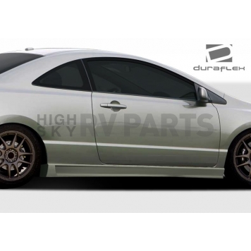 Extreme Dimensions Side Skirt - Primered Fiberglass Reinforced Plastic Black Set of 2 - 106856-1