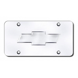 Automotive Gold License Plate - Chevy New Logo Stainless Steel - CHV2CC