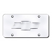Automotive Gold License Plate - Chevy New Logo Stainless Steel - CHV2CCM