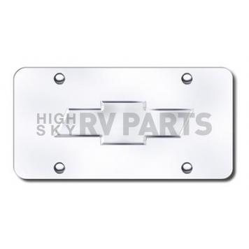 Automotive Gold License Plate - Chevy New Logo Stainless Steel - CHV2CCM