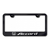Automotive Gold License Plate Frame - Black Stainless Steel - LFACCEB