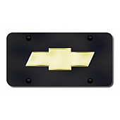 Automotive Gold License Plate - Chevy New Logo Stainless Steel - CHV2GB