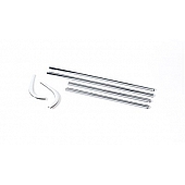 Putco Window Trim - Chrome Plated ABS Plastic Silver - 97505