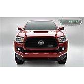 T-Rex Truck Products Grille Insert - Horizontal Bar Hexagonal Black Powder Coated Aluminum - 6219411