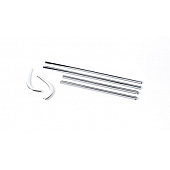 Putco Window Trim - Chrome Plated ABS Plastic Silver - 97506