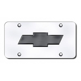 Automotive Gold License Plate - Chevy New Logo Stainless Steel - CHV2PC