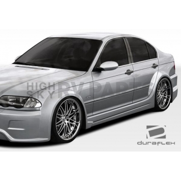Extreme Dimensions Side Skirt - Primered Fiberglass Reinforced Plastic Black Set of 2 - 106512-1