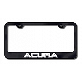 Automotive Gold License Plate Frame - Black Stainless Steel - LFACUCB
